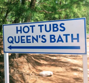 Queen's Bath sign 